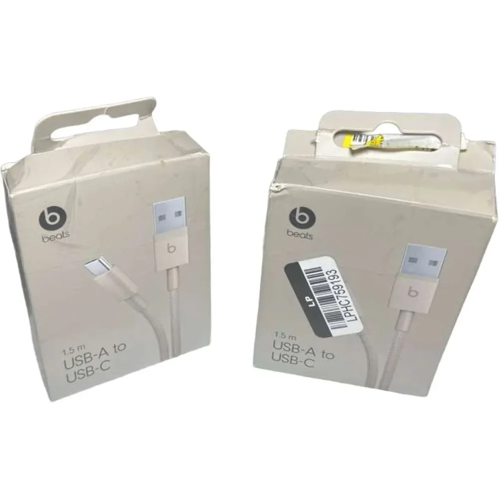 Genuine Beats USB‑C to USB‑A Woven Cable 1.5m – Surge Stone - Lot of 2- Box Wear